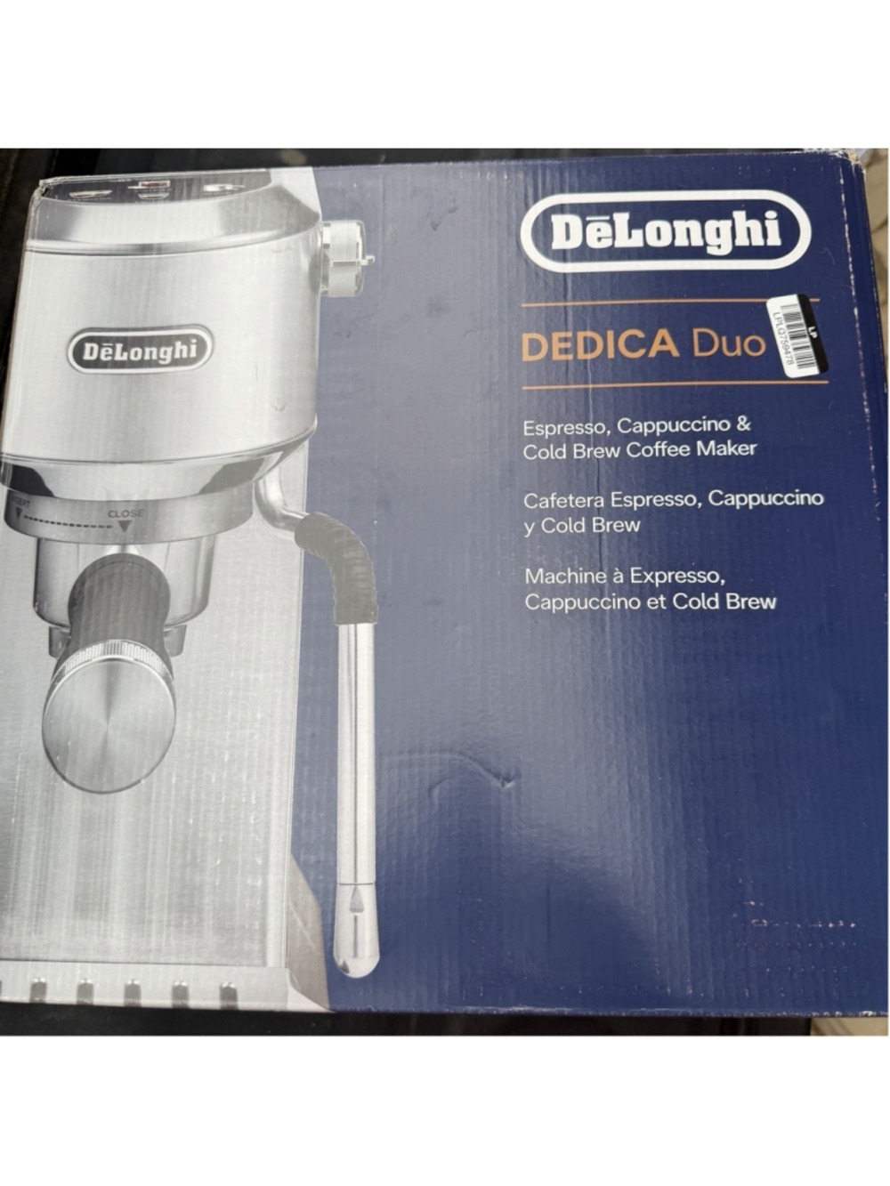 New, DeLonghi Dedica Duo EC890M Espresso, Cappuccino, & Cold Brew Machine - Picture 2 of 4